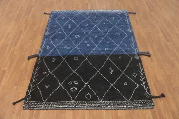 Trellis Handmade Moroccan Room Size Area Rug 6x8
