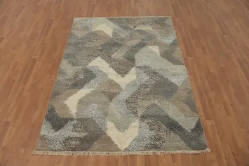 Handmade Gabbeh Room Size Area Rug 6x8