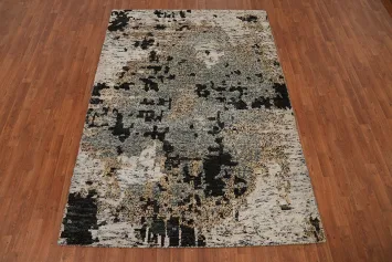 Handmade Modern Abstract Living Room Area Rug 6x8