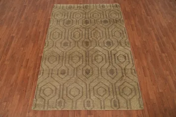 Distressed Moroccan Oriental Area Rug 5x8