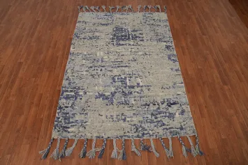 Handmade Moroccan Room Size Area Rug 5x8