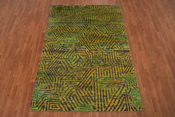 Modern Abstract Oriental Rug 5x7