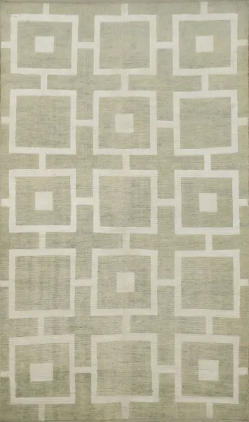 Geometric Modern Oriental Area Rug 5x8