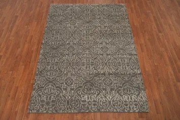 All-Over Geometric Moroccan Handmade Rug 5x7