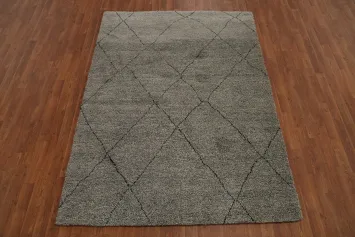 Handmade Moroccan Oriental Area Rug 5x8