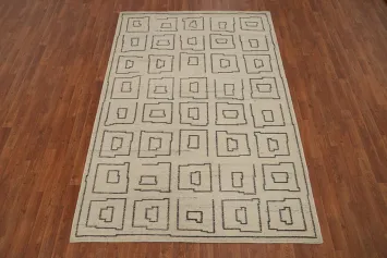 Modern Gabbeh Room Size Area Rug 5x8