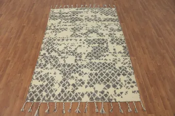 Handmade Moroccan Living Room Area Rug 5x8