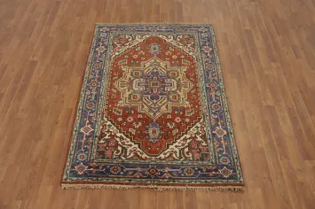 Luxurious Heriz Serapi Handmade Oriental Rug 4x6