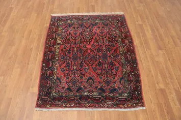 Antique Vegetable Dye Sultanabad Persian Rug 4x5