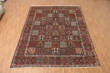 Vegetable Dye Garden Design Bakhtiari Persian Large Rug 11x13