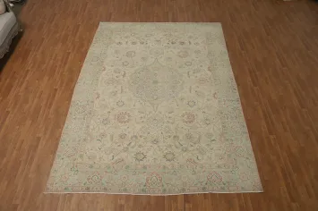 Antique Vegetable Dye Tabriz Persian Area Rug 9x13