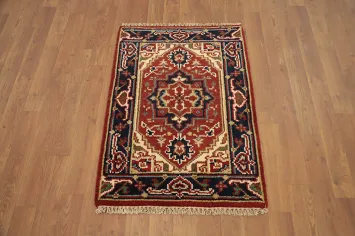 Geometric Heriz Serapi Accent Rug 2x3