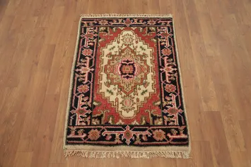 Geometric Heriz Serapi Accent Rug 2x3