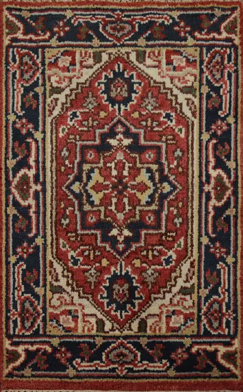 Geometric Heriz Serapi Foyer Rug 2x3