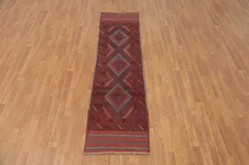 Tribal Balouch Afghan Runner Rug 2x8