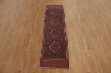 Geometric Balouch Afghan Runner Rug 2x8