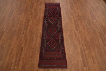 Geometric Balouch Afghan Runner Rug 2x8