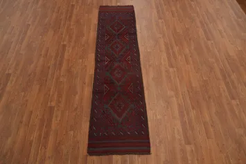 Geometric Balouch Afghan Runner Rug 2x8