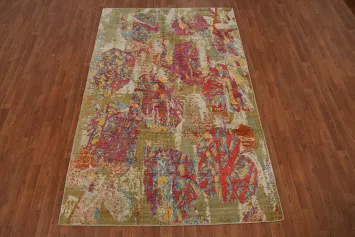 Modern Abstract Living Room Area Rug 5x8