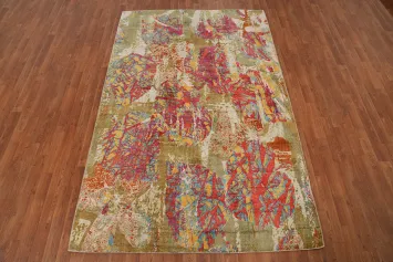Modern Abstract Living Room Area Rug 5x8
