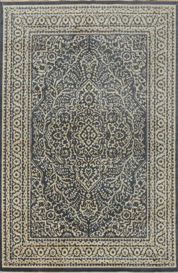 Geometric Oushak Room Size Area Rug 6x9