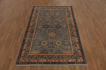 Vegetable Dye Heriz Serapi Living Room Area Rug 5x8