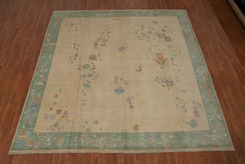 Vegetable Dye Art Deco Living Room Area Rug 10x10