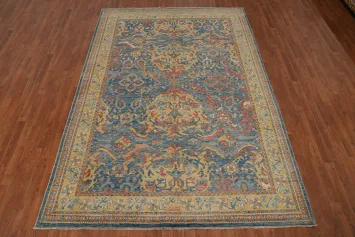 Vegetable Dye Oushak Living Room Area Rug 7x10