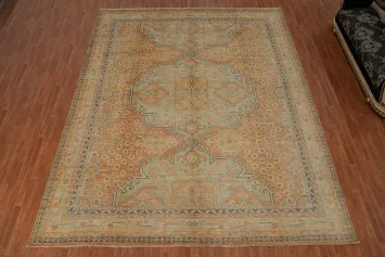 Vegetable Dye Oushak Oriental Large Rug 12x15