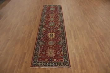 Vegetable Dye Heriz Serapi Oriental Runner Rug 3x12