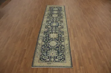 Vegetable Dye Oushak Oriental Runner Rug 3x11