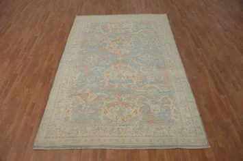 Vegetable Dye Oushak Living Room Area Rug 6x9