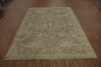 Vegetable Dye Oushak Large Area Rug 9x12