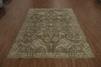 Handmade Wool Oushak Living Room Area Rug 8x10