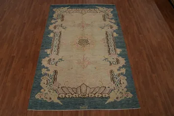 Vegetable Dye Art Deco Living Room Area Rug 6x9