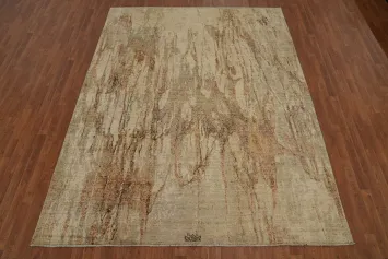 Vegetable Dye Abstract Living Room Area Rug 8x10