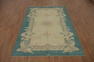 Vegetable Dye Art Deco Living Room Area Rug 7x9
