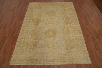 Vegetable Dye Oushak Living Room Area Rug 7x9