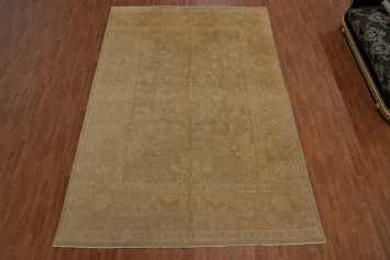 Vegetable Dye Oushak Turkish Large Rug 9x14