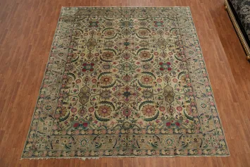 Vegetable Dye Tabriz Persian Large Rug 11x13