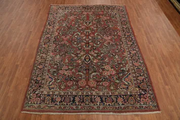 Antique Vegetable Dye Mahal Persian Area Rug 7x10