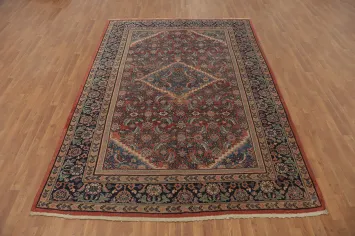 Antique Vegetable Dye Mahal Persian Area Rug 7x11