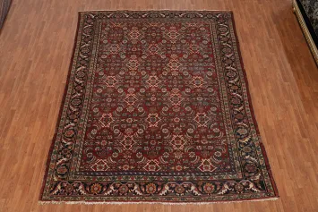 Antique Vegetable Dye Mahal Persian Area Rug 9x12