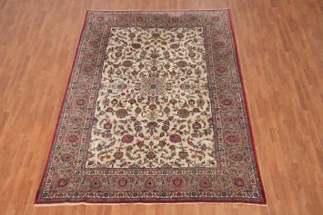 Antique Floral Tabriz Persian Area Rug 7x10