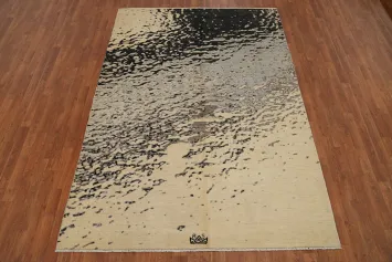 Vegetable Dye Modern Living Room Area Rug 6x9