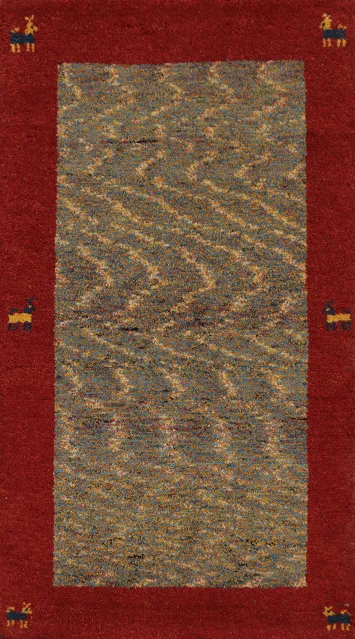 Handmade Wool Gabbeh Oriental Rug 2x4