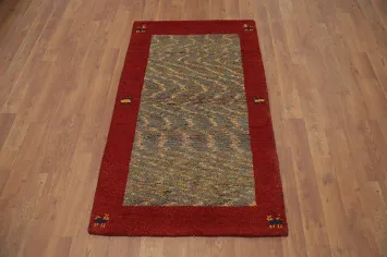 Handmade Wool Gabbeh Oriental Rug 2x4