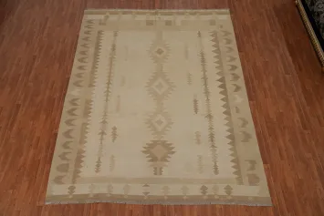 Tribal Wool Kilim Handwoven Large Area Rug 9x12