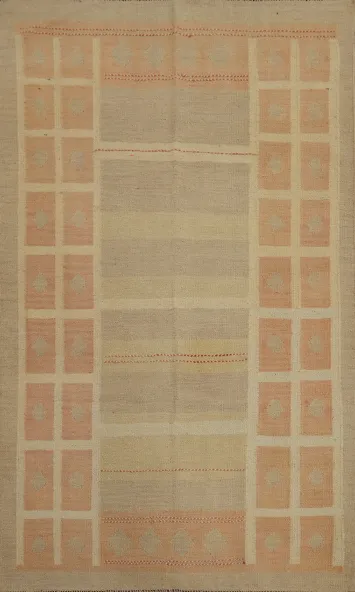 Geometric Kilim Handwoven Rug 4x6