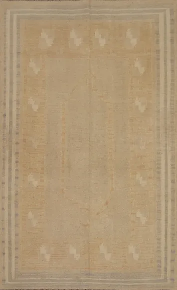 Geometric Kilim Flat Weave Rug 4x6